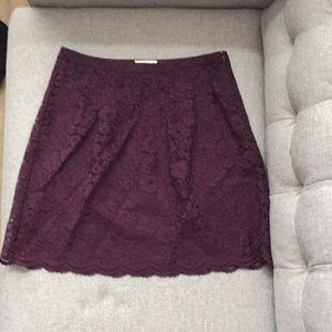 Purple lace skirt